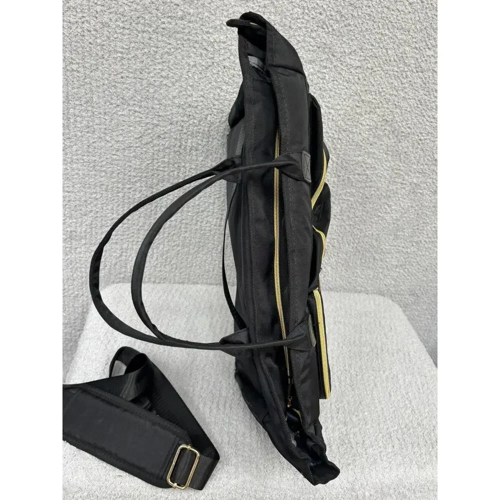 Rabjen Black Nylon Briefcase Tote Travel Bag #71085